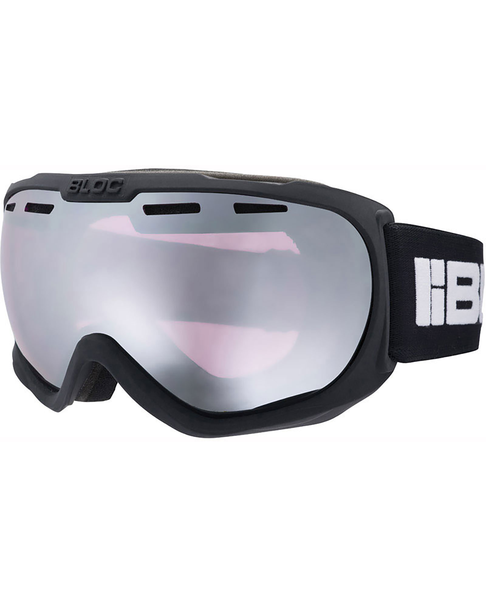 Bloc Boa Matte Black / Light Purple Mirror Silver Goggles