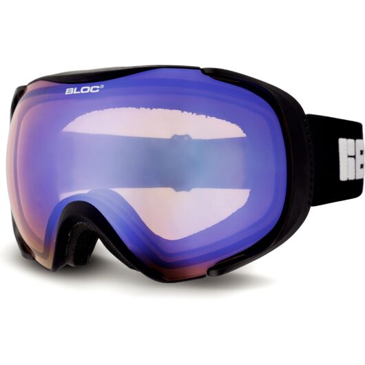 Bloc Mask OTG Matte Black / Brown Blue Mirror Goggles