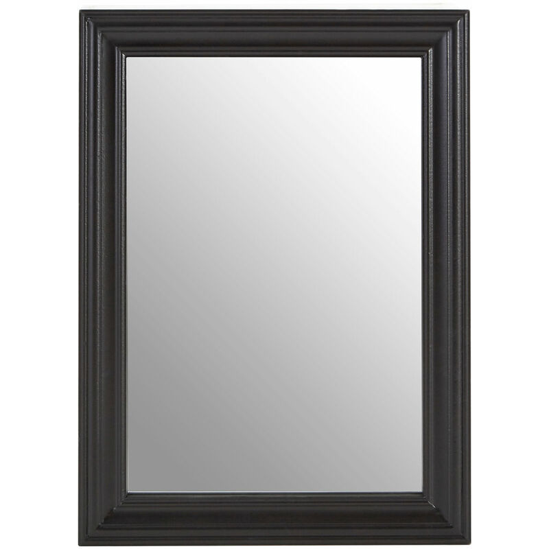 Henley Black Wooden Framed Wall Mirror - Premier Housewares