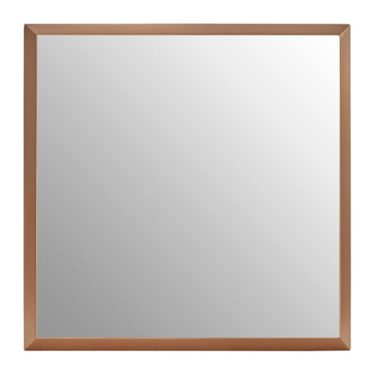 Lecotik Large Square Wall Mirror In Gold