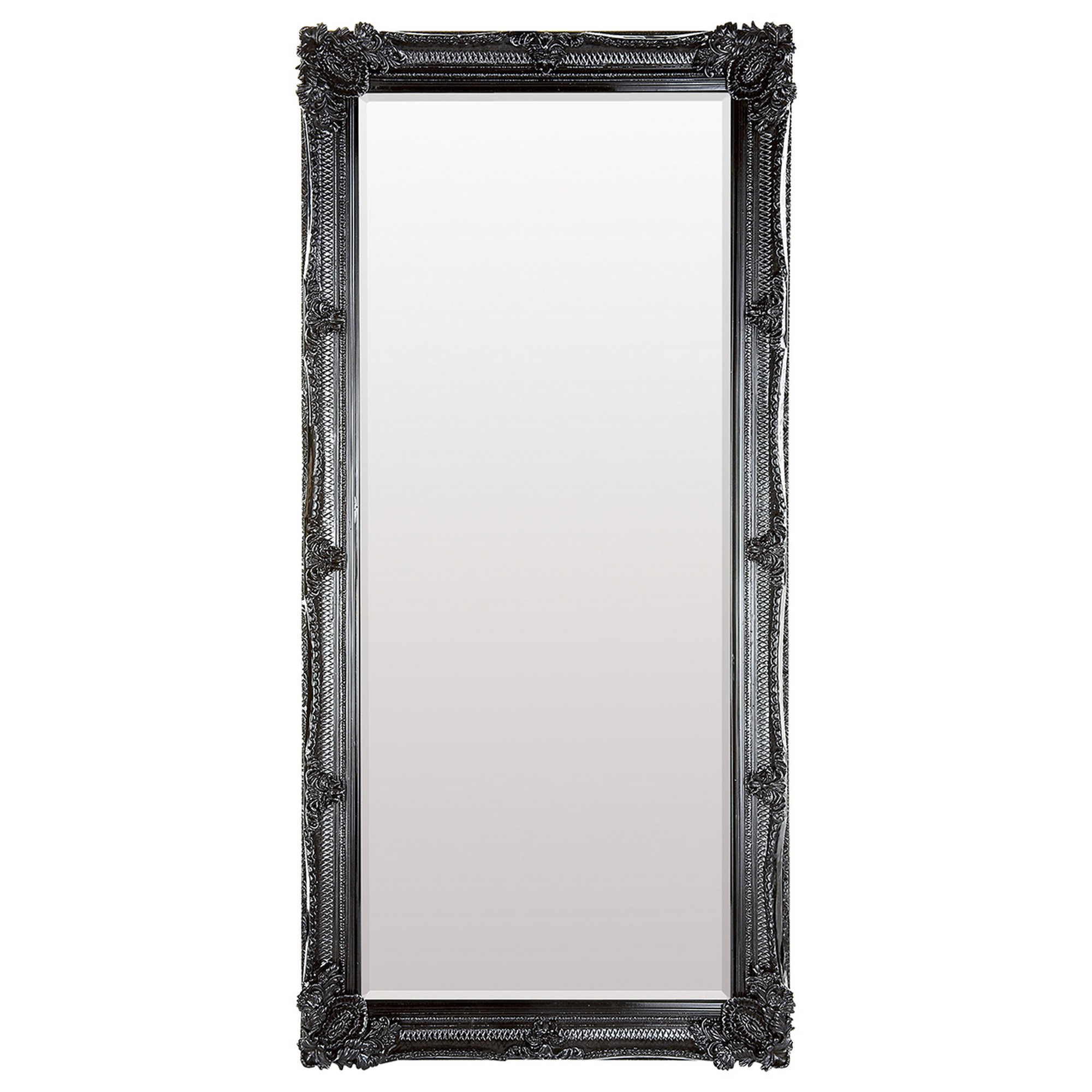 Luxe Tapi Florence Antique Leaner Mirror in Black79.5x165cm