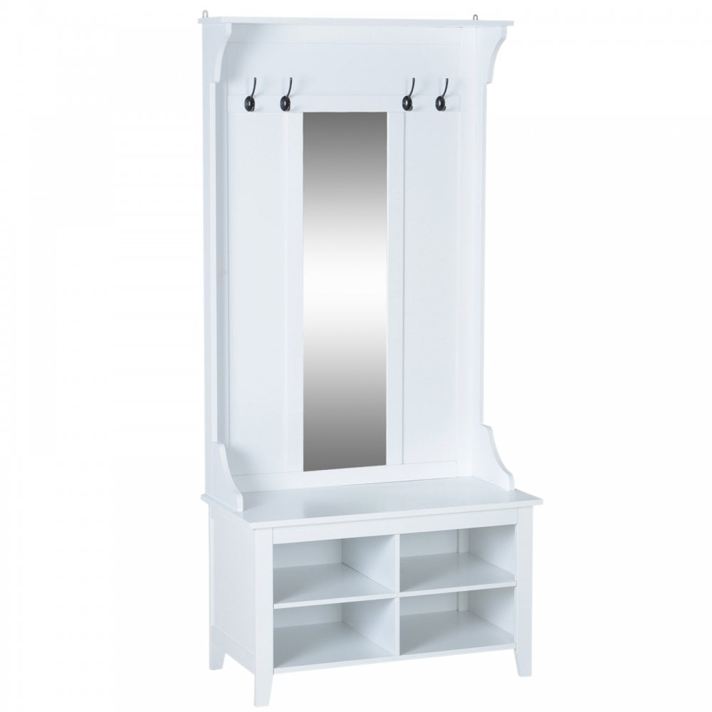 Mirror Cabinet - 80Lx40Wx170H cm-White - Home Living | TJ Hughes White