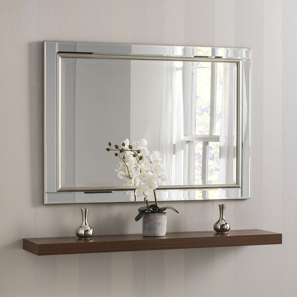Olivia's Yao Venetian Wall Mirror in Silver / Large