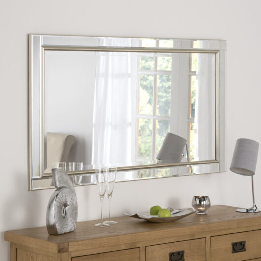 Olivia's Yao Wall Mirror in Silver / Large