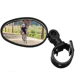 Rear View Mirror Handlebar Bike Rear View Mirror Adjustable 360°Rolling / Rotatable Universal Cycling Bicycle motorcycle Bike Plastics Black Road Bike Mountain Bike MTB Folding Bike