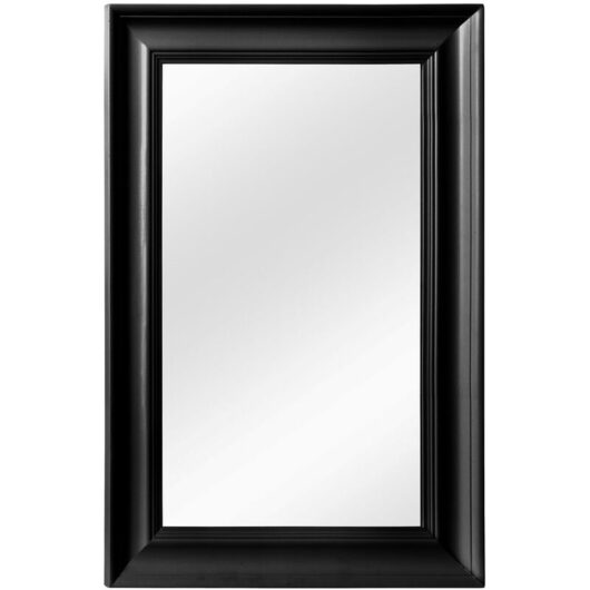Urban Matte Black Wall Mirror - Premier Housewares