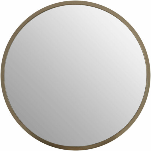 Wall Mirror Bathroom / Bedroom / Hallway Wall Mounted Large Silver Mirrors / Round Minimalistic Mirrors For Living Room 4 x 54 x 54 - Premier