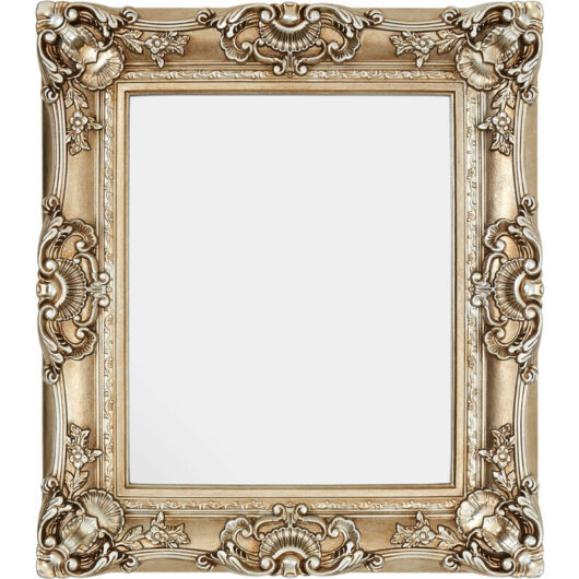 Wall Mirror / Mirrors For Garden / Bathroom / Living Room With Thick Decorative Frame / Neo-Classic Gold Finish Wall Mounted Mirrors W74 x D9 x