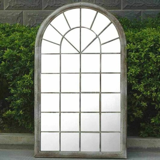 Gothic Rustic Arch Garden Mirror Indoor Outdoor Vintage Romance Glass Wall Large