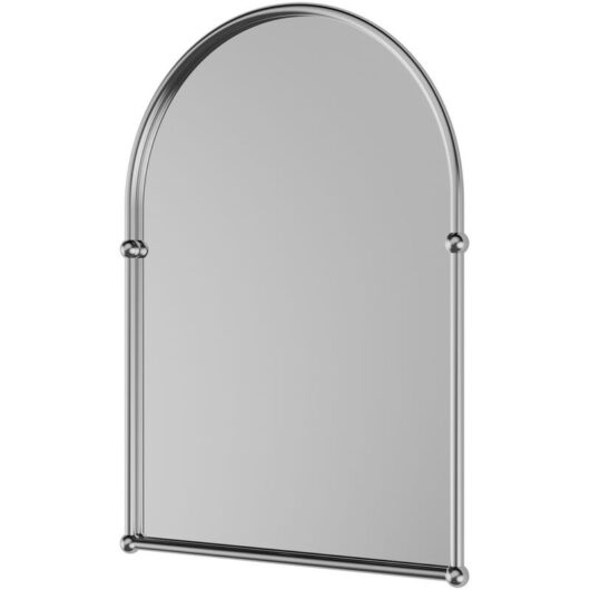 Richmond Polished Chrome 480mm x 670mm Arched Mirror - Silver - Wholesale Domestic
