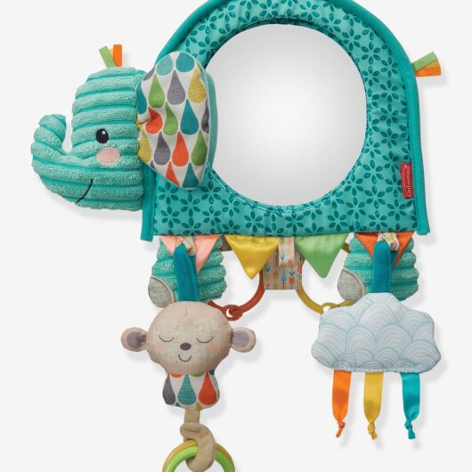 3-in-1 Gaga Elephant Activity Mirror, by INFANTINO multi
