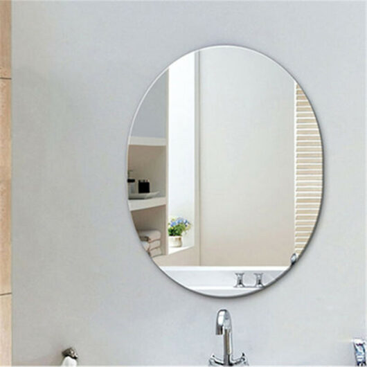 Horizon, BM031, 400 x 600mm Oval Polished Edge Frameless Mirror - Enki