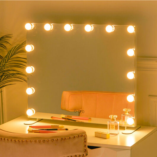 Led Dimmable Bulbs Vanity Mirror for Bedroom - Livingandhome