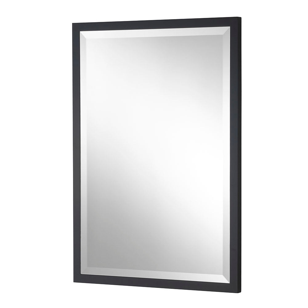 Olivia's Amara Rectangular Mirror in Black / 34 x 23
