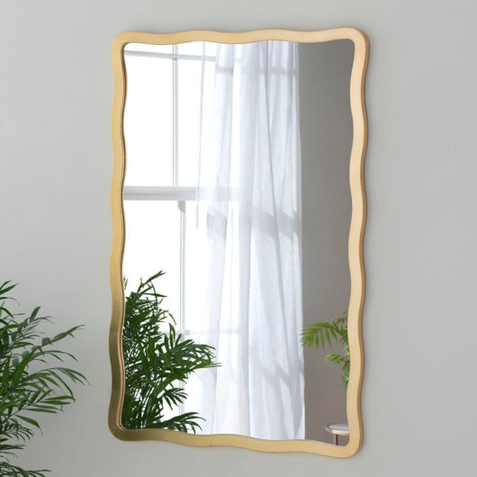 Olivia's Rowan Rectangular Wall Mirror in Gold / 120 x 80