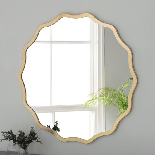 Olivia's Rowan Round Wall Mirror in Gold / 120 x 120