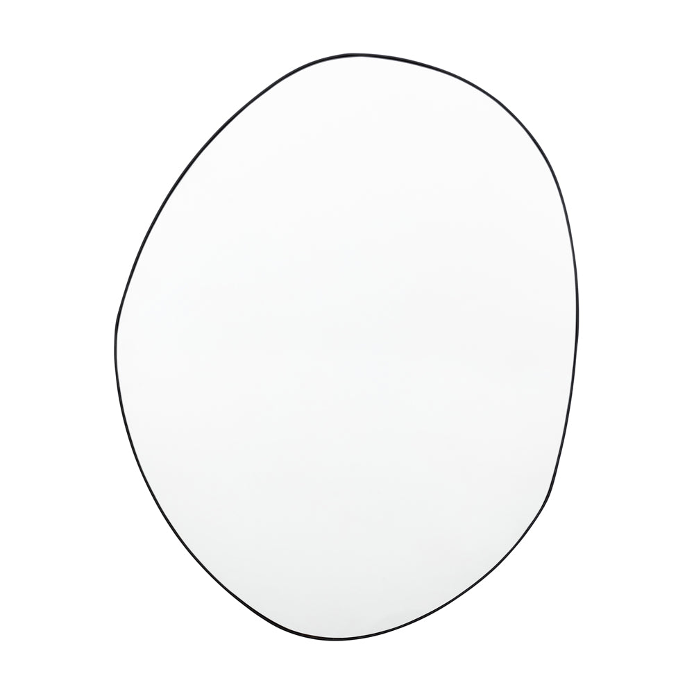 Gallery Interiors Hercules Wall Mirror in Black / Medium