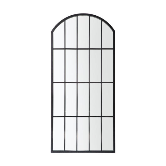 Gallery Interiors Kempsy Outdoor Mirror in Black