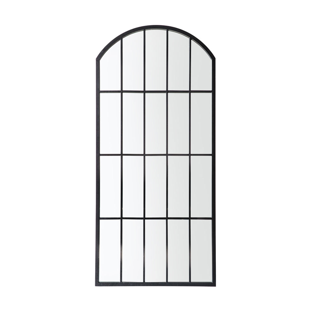 Gallery Interiors Kempsy Outdoor Mirror in Black