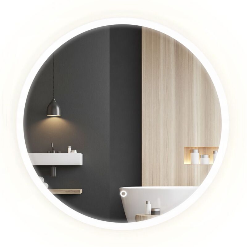 Bathroom led Mirror REA ffj 70cm - chrome