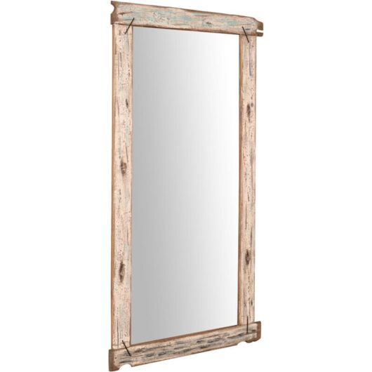 Biscottini - Decorative rectangular mirror Wall mirror Hanging mirror Wooden frame 100x200x4 Large long mirror Entrance and bathroom mirror
