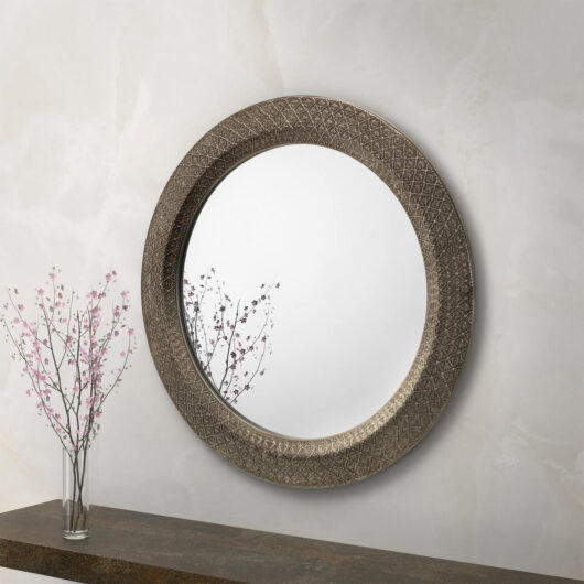 Cadence Large Round Wall Mirror 80Cm
