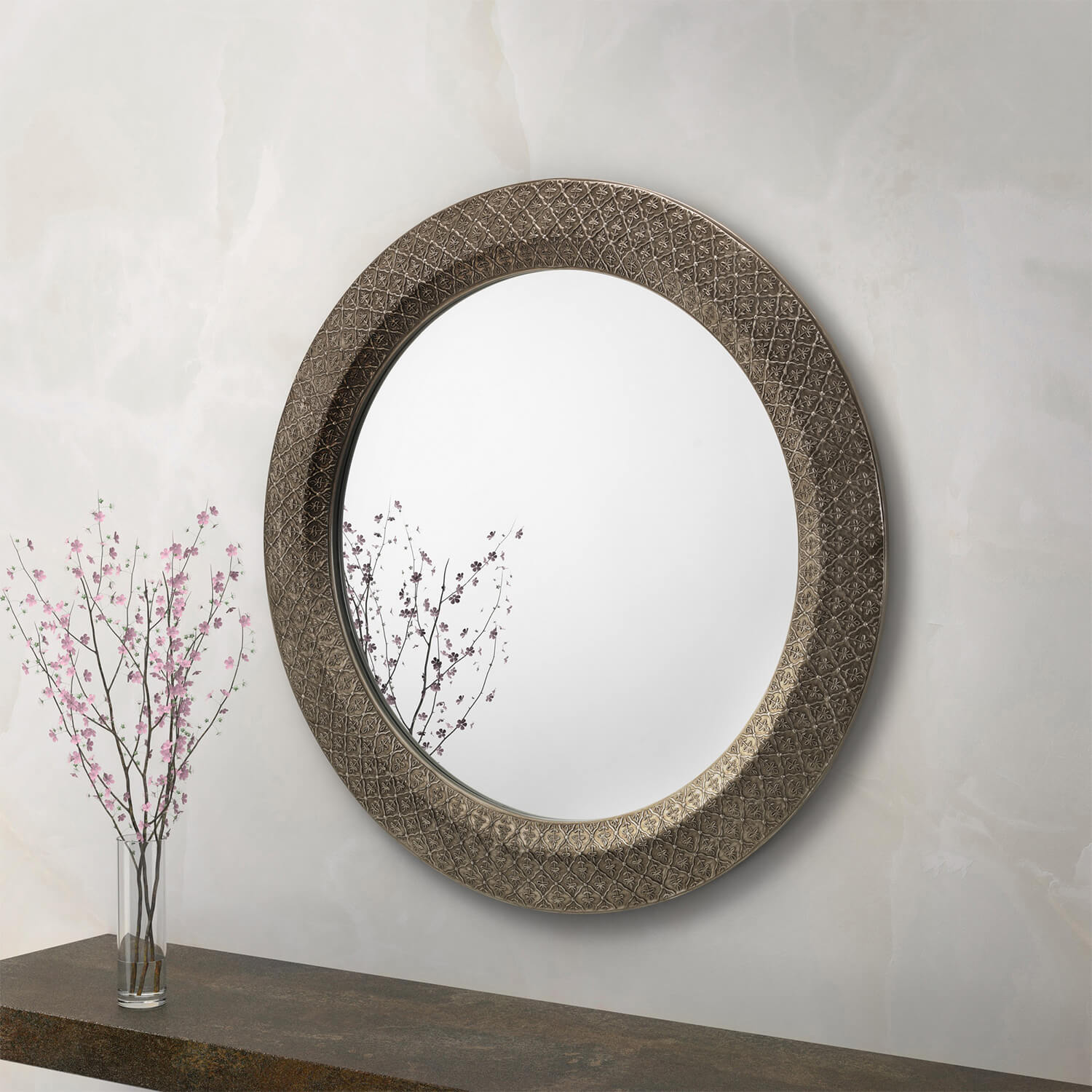Cadence Large Round Wall Mirror 80Cm