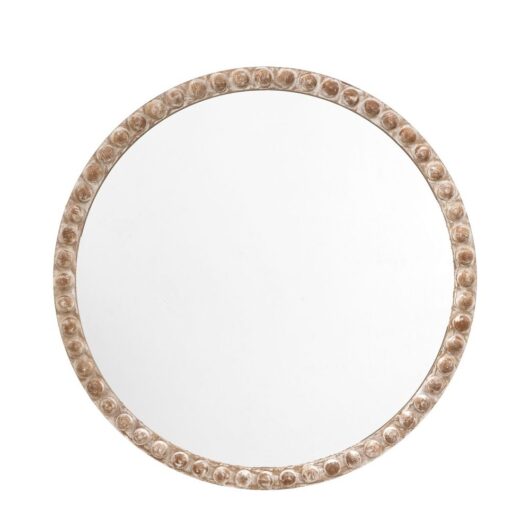 Gallery Interiors Milton Round Mirror / Large