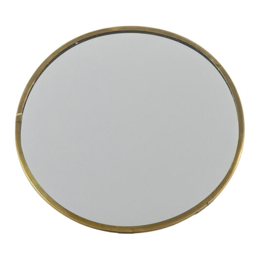 Gallery Interiors Aurora Round Dressing Table Mirror Stand Antique / Small