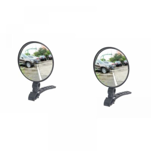 1 Pair Handlebar Rearview Mirror Wide Angle Handlebar Rearview Mirror Bike Rearview Mirror Motorcycle Rearview Mirror Motorcycle Rearview Mirror Bike