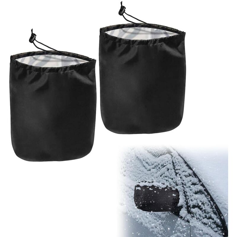 2 Pcs Car Side Mirror Cover,Car Rearview Mirror Cover,Car Side Mirror Snow Cover,Frost Protection/Waterproof for Rearview Mirrors,33×27cm - Csparkv
