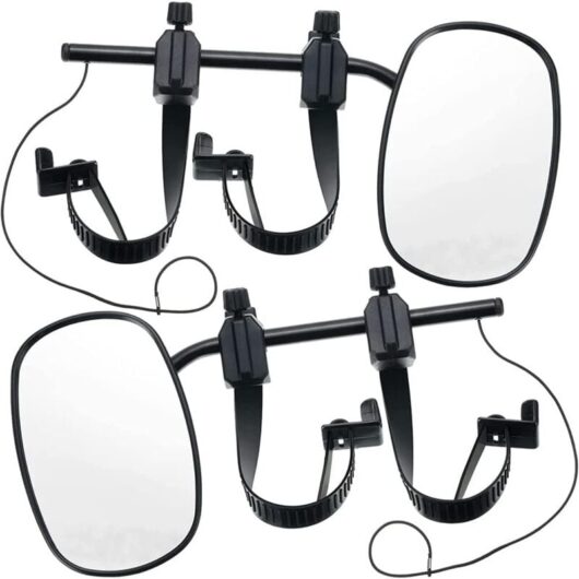 2pcs Trailer Towing Mirrors, rv Car Rear View Mirror, Adjustable Extension Mirror for Car Trailer, Caravan, Motorhome, rv - Ahlsen