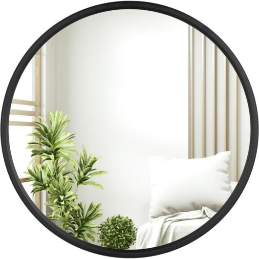 40cm Wall Mirror, Round Metal Mirror, Mirror, Modern Makeup Mirror, Hanging Mirror