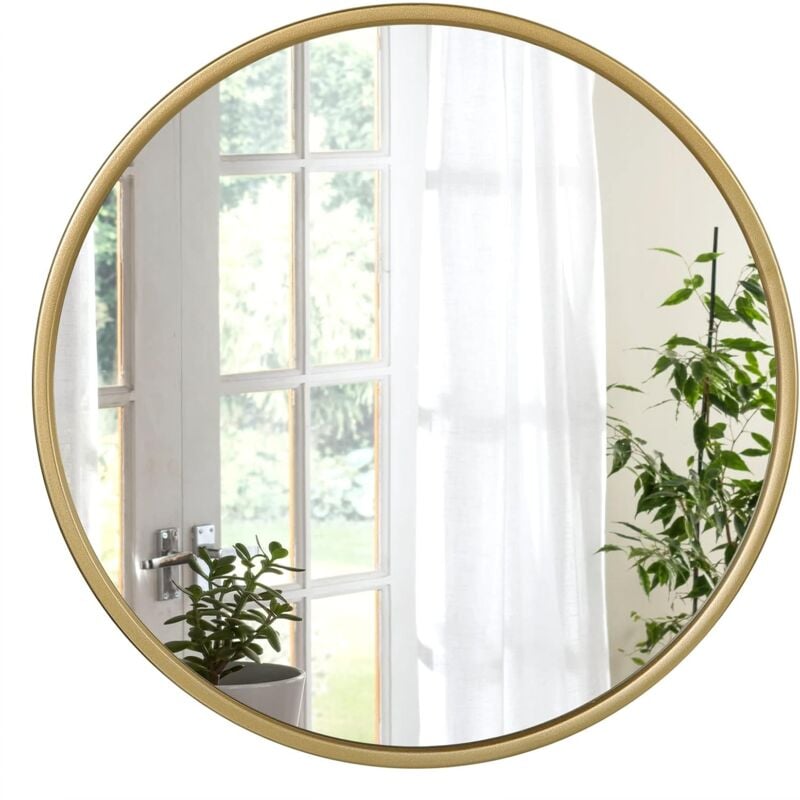 40cm Wall Mirror, Round Metal Mirror, Mirror, Modern Makeup Mirror, Hanging Mirror