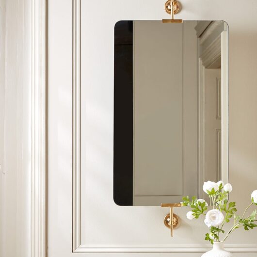 Brass Portrait Mirror - Large