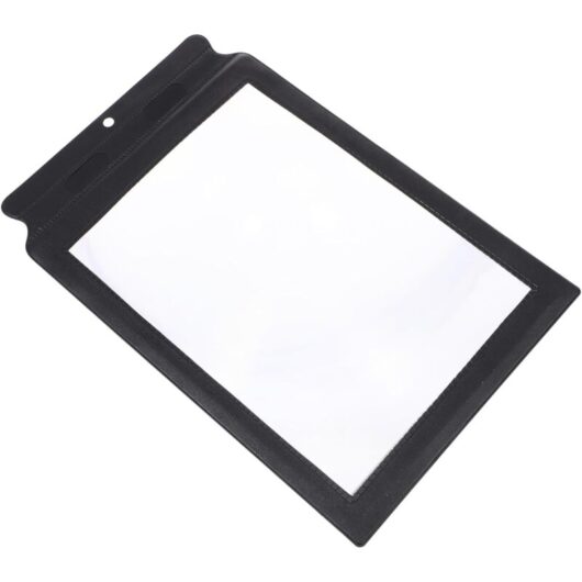 Large A4 Reading Magnifying Glass - Very Light and Unbreakable - Suitable for Seniors - A4 Lens - 3x Magnification - Suitable for Books, Newspapers,