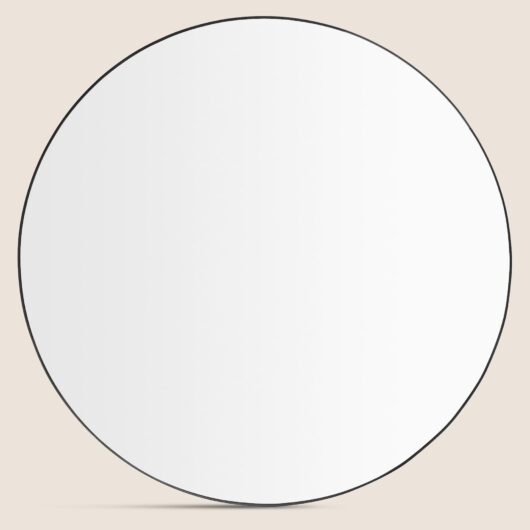 M&S Collection Milan Large Round Mirror - Black, Black