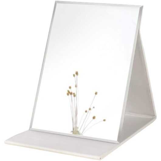 Mirror, Portable Makeup Mirror hd Mirror, Portable/Tabletop Folding Mirror 10X7 Inch