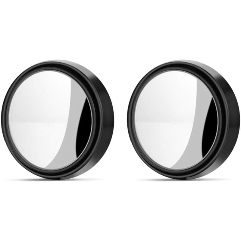 Serbia - Paire noire Rétroviseur Grand Angle,2 Pack hd Voiture Rétroviseurs 360 Ronde Auto Rétroviseurs,Grand Angle Réglable Blind Spot Mirror pour